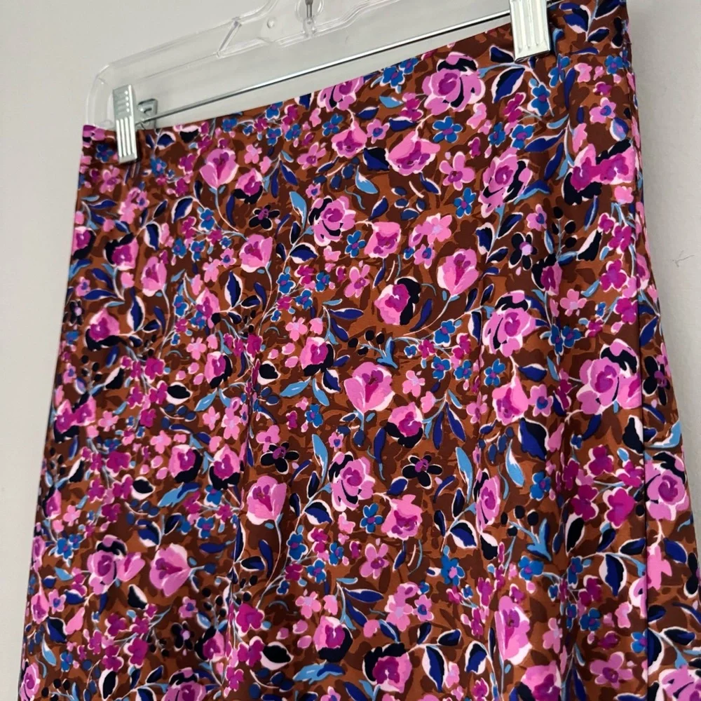 J.Crew Slip Skirt in Warm Chicory Pressed Dahlia NWT